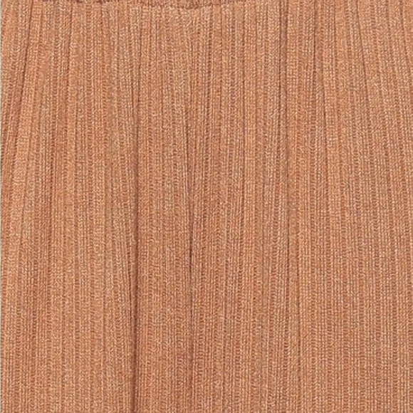 Merci…Ribbed Flare Pant Black Size L Pull on Viscose Comfy Cozy Bootcut NWT - Picture 5 of 5